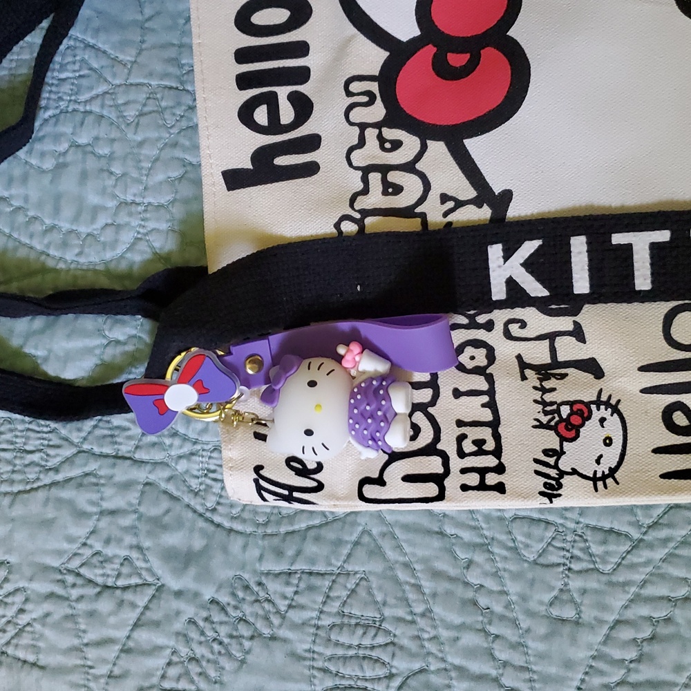 Hello Kitty Tote Bag with Black Handles - Picture 2 of 5
